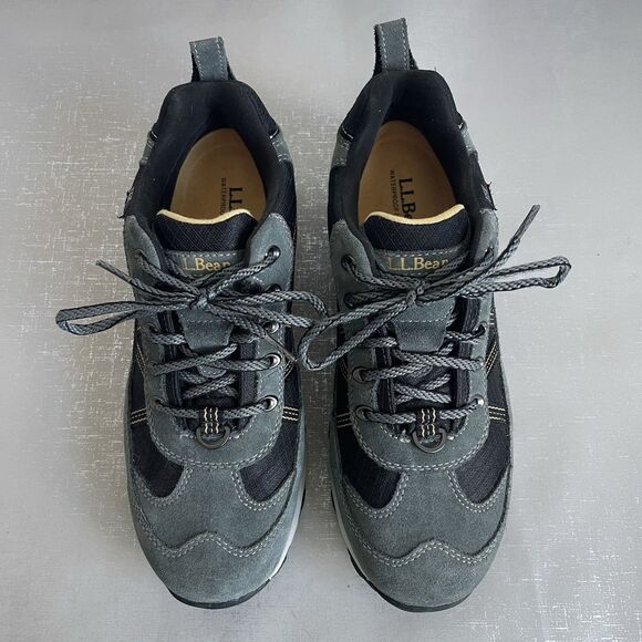 LL Bean Tek 2.5 Waterproof Suede Trail Hiking Shoes Mens 9 M Gray/Black main image 14